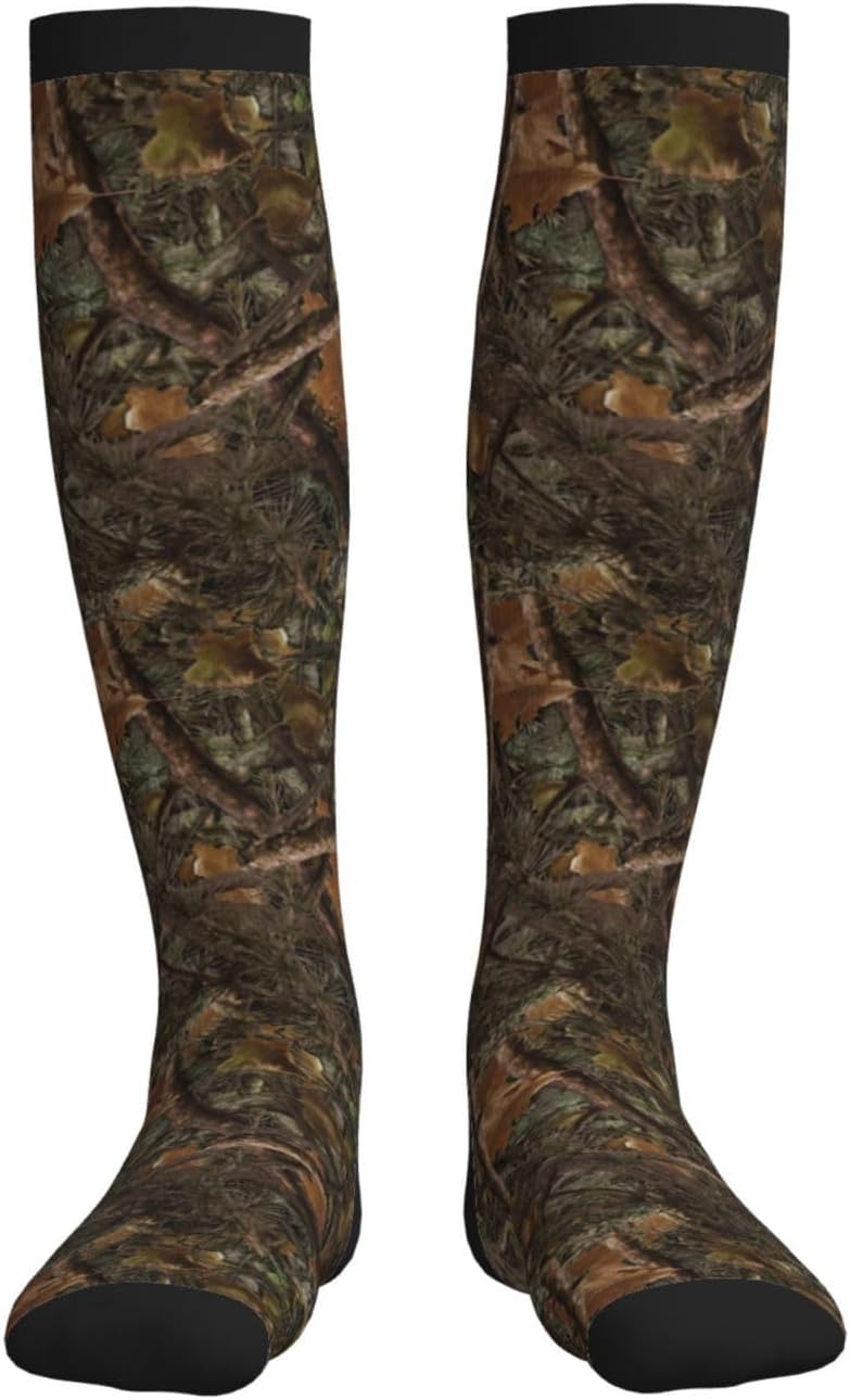Figtihw Tie Dye Compression Socks Knee High Support Socks For Women Men Running Athletic Hiking - Image 3